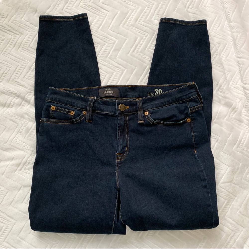 J. Crew Ever Stretch Toothpick Jean in Resin Rinse